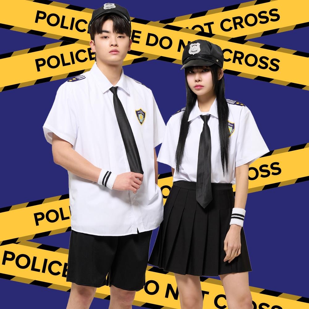 경찰 뉴욕 NYPD 세트 화이트