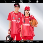스포티 스트라이프 레드 농구나시
