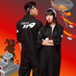 소방활동복 블랙 점프슈트