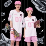 럭비져지 V넥 2선져지 실버