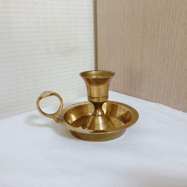 vintage G.Garnier brass candlestick