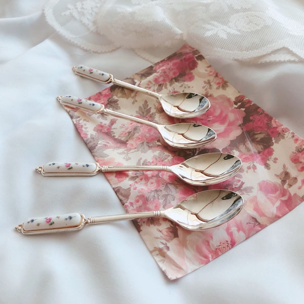 vintage flower spoon