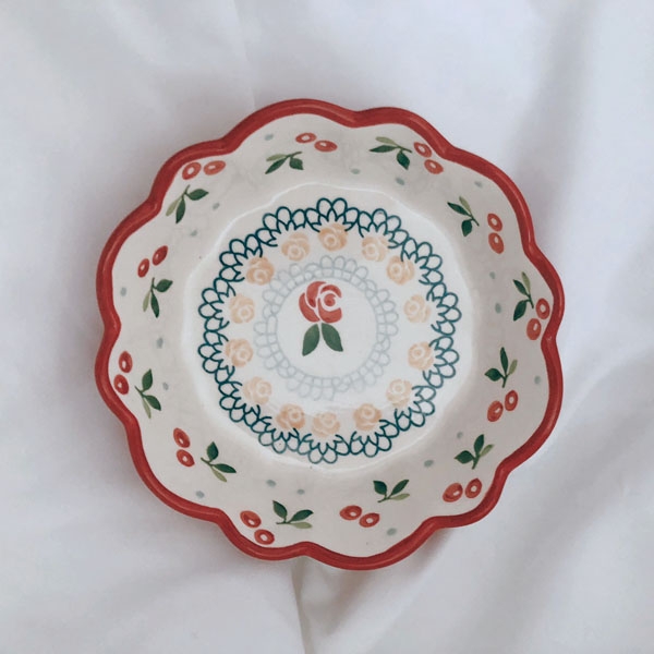 red fruit salad bowl