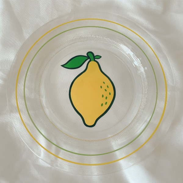 vintage lemon plate