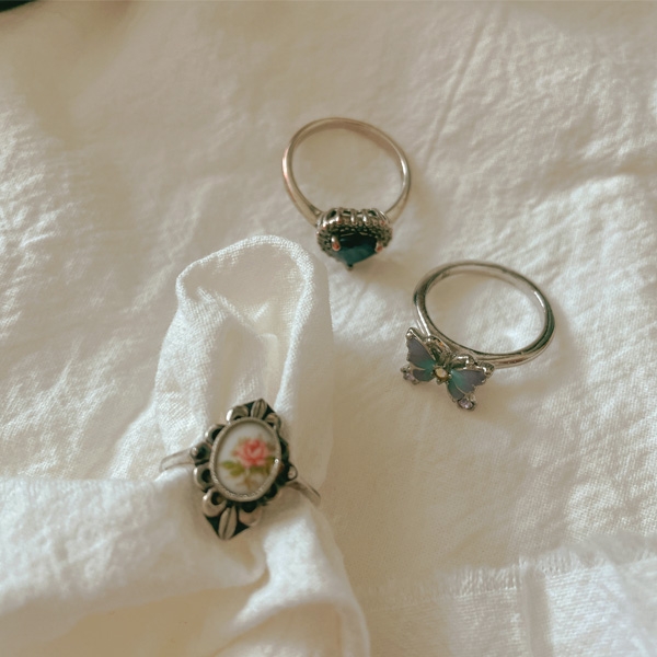vintage 3 rings