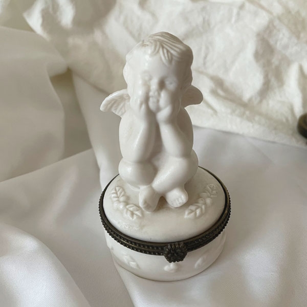 vintage baby angel trinket