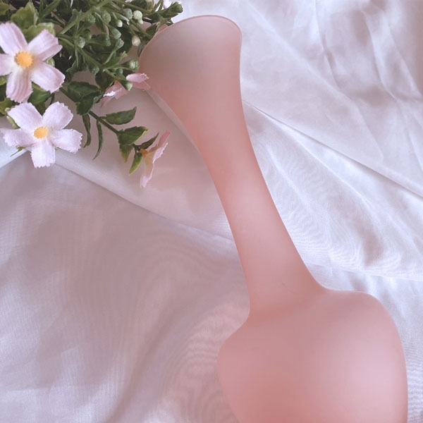 vintage pink two tone vase