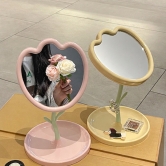 튤립회전식탁상거울 화장 탁상 책상 메이크업 스텐드