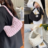 구름백폼폼미니숄더 숄더 토드백 미니백 엠보 패딩