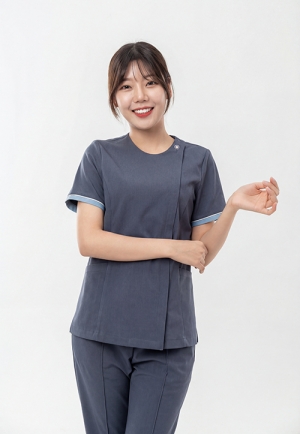 라운드넥 모스그레이 - 1655