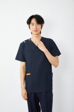 남성 V넥 다크네이비 라인상의 2651