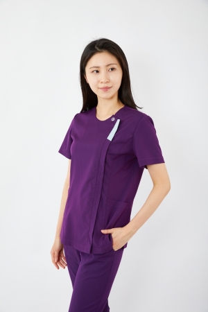 포커스 배색포인트 로열퍼플 상의-5634