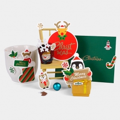 크리스마스 월데코 카드 세트