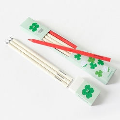 스마일 연필&지우개 세트 - 럭키