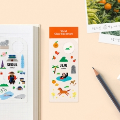 비비드 투명 책갈피