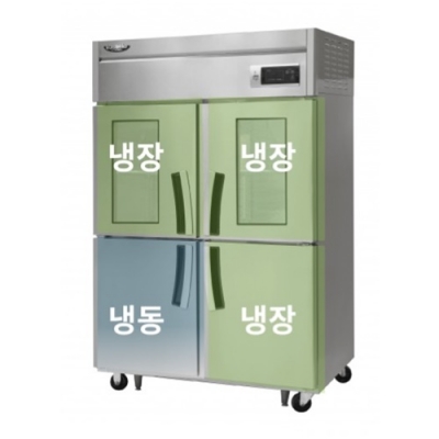 업소용 라셀르 냉동내장고 45박스 1/4냉동 직냉식 유리도어 LD-1145RF-2G