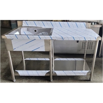 업소용 씽크대 개수대 세정대 1300x600x800 (배수구포함)