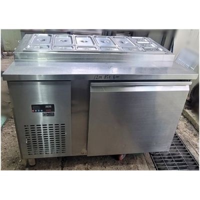 업소용 코리아콜드시스템 간냉식 토핑냉장고 1200x850x800