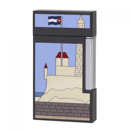 Elie Bleu "CASA CUBANA" 다이아몬드 JET 라이터