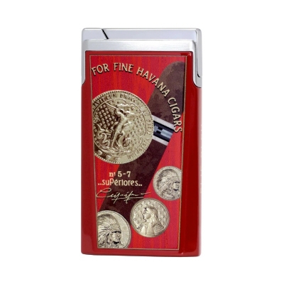 Elie Bleu 'Medal' Red 라이터