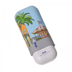 Elie Bleu "Casa Cubana" Carousel 2핑거 시가케이스