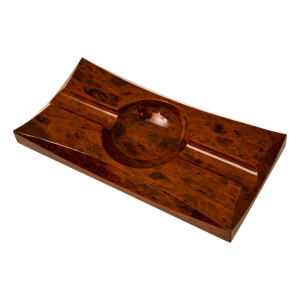 Elie Bleu "Obsidian" 흑요석 VAKAR 2인 브라운 Ashtray