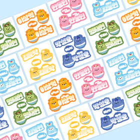 [원도아] 빙수 조각스티커