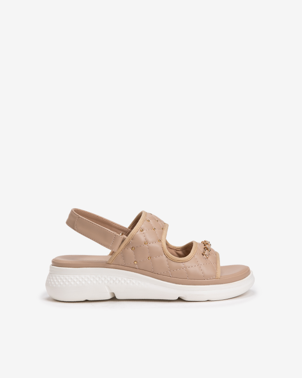 여성 트렌드 퀼팅 샌들