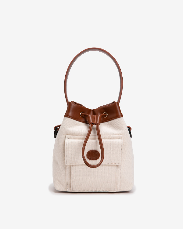 여성 디아나 캔버스 버킷백