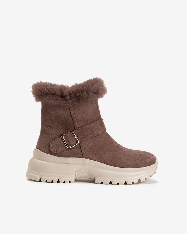 여성 클로이 퍼 부츠