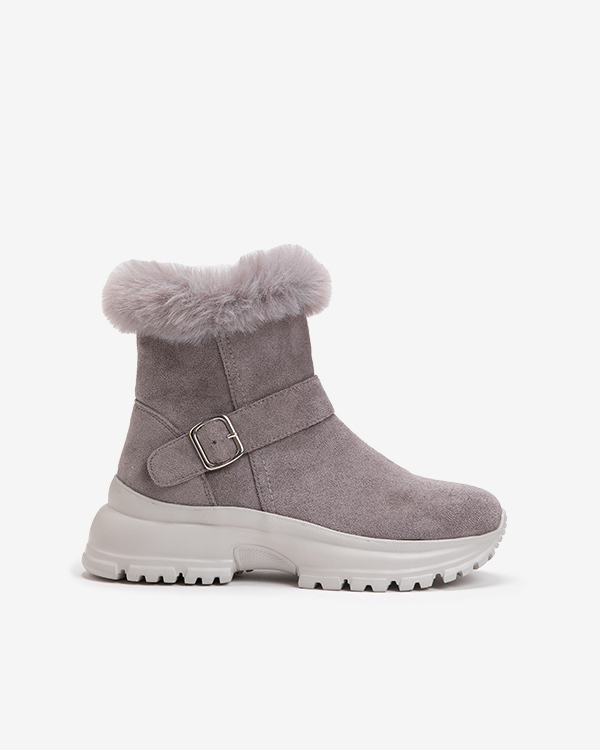 여성 클로이 퍼 부츠