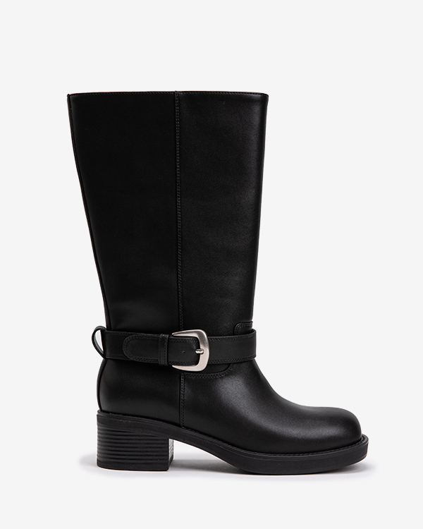 여성 카딘 버클 미들부츠