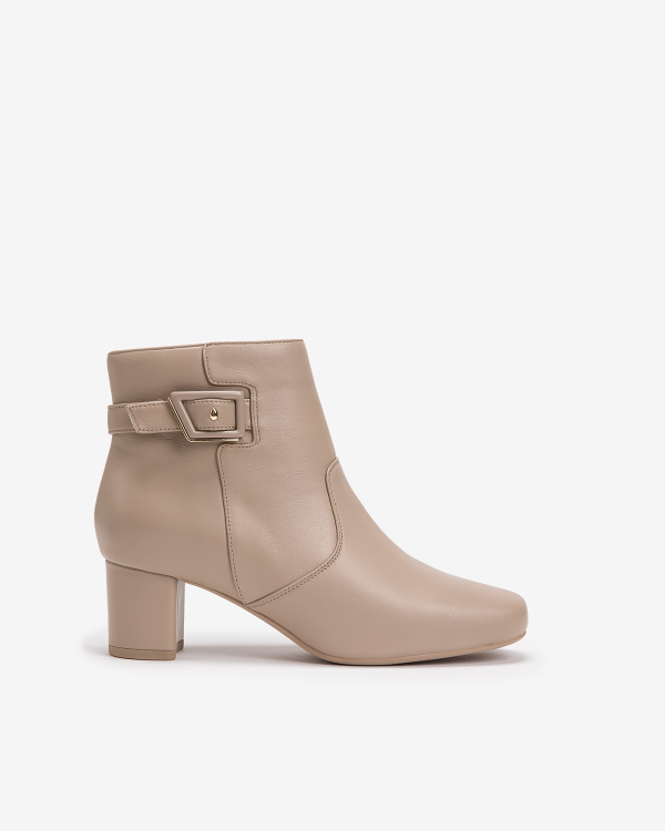 여성 두겹 버클 앵클부츠