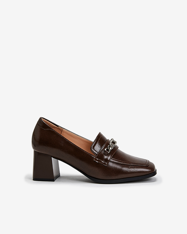 여성 루엔 체인 로퍼 힐