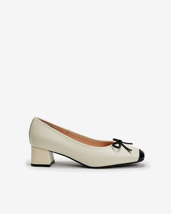 여성 벨로아 리본 펌프스
