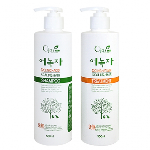[메디치] 어녹자 22 클리닉 산성 샴푸/트리트먼트 500ml