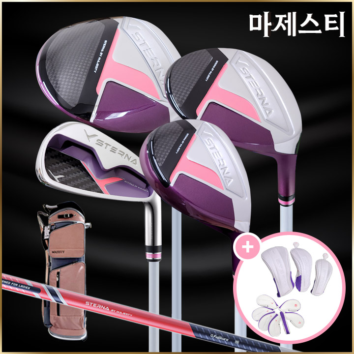 병행 마제스티 스터나 여성용 12개 풀세트 캐디백 포함 선셋레드