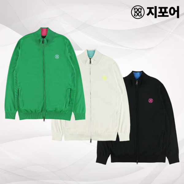 병행 지포어 골프웨어 남성용 니트 블루종 집업 073215700