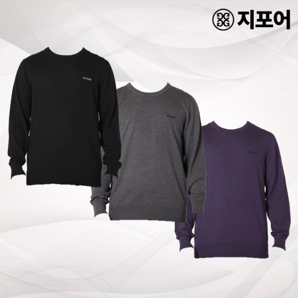 병행 지포어 골프웨어 남성 크루넥 니트 스웨터 073214702