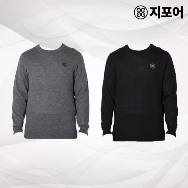 병행 지포어 골프웨어 남성용 캐시미어 라운드 니트 073214704