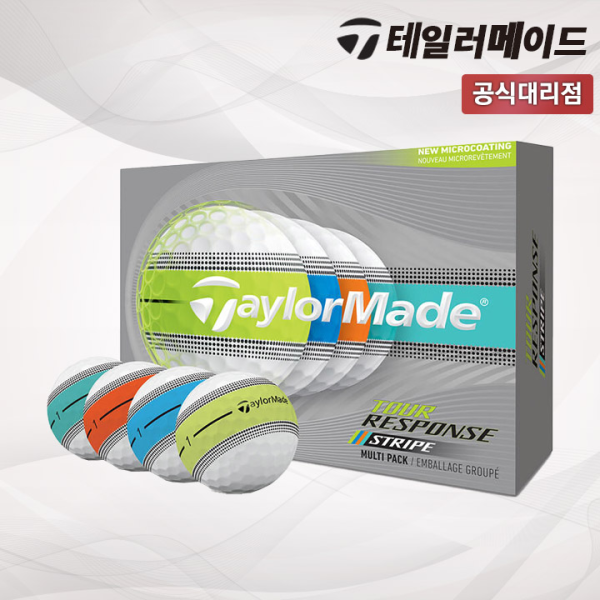 테일러메이드 2026 투어 리스폰스 스트라이프 3피스 골프공 멀티 [테일러메이드코리아]