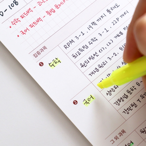 인디고 혼자공부 집중과목 스터디플래너 3개월