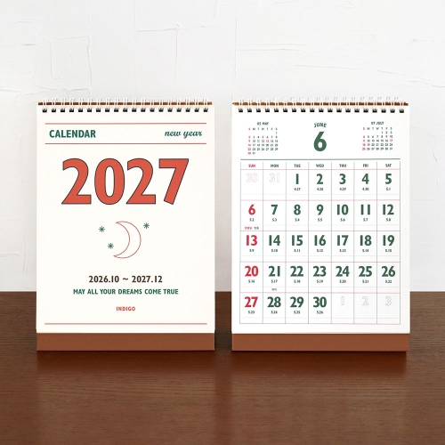 2027 루나 레트로 탁상 달력