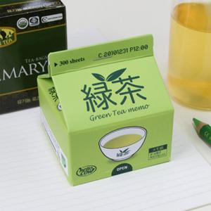 캐찹 Green Tea Memo 우유팩 메모지