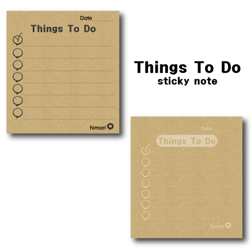 하이모리 스티키 노트 Things To Do 점착메모지