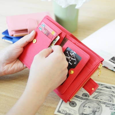 잼스튜디오 LOVELYBORN MIRROR WALLET 여성반지갑