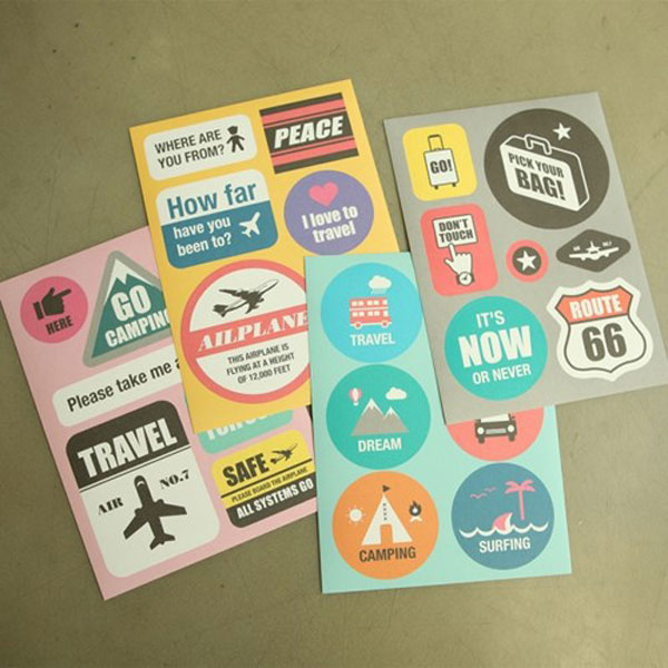 노크 종이 데코 스티커 세트 ver.1 4매