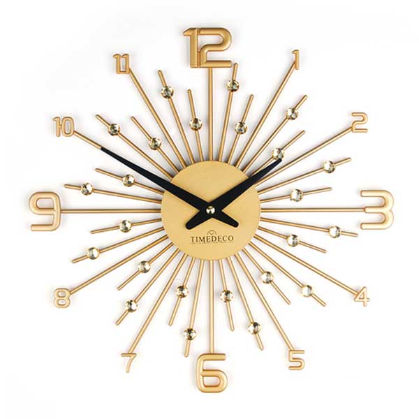 Crystal Clock Gold
