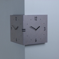 타임데코 코너 벽시계 그레이 - 대 코너시계