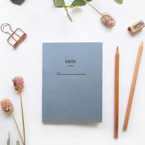 오첵 NOTE LIST A6 블루 체크리스트